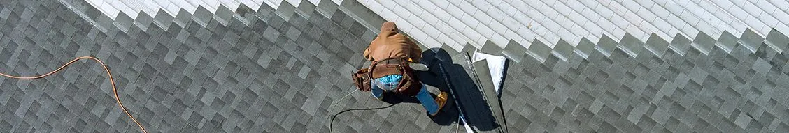 SkyeVantage roofing crew working on a residential roof