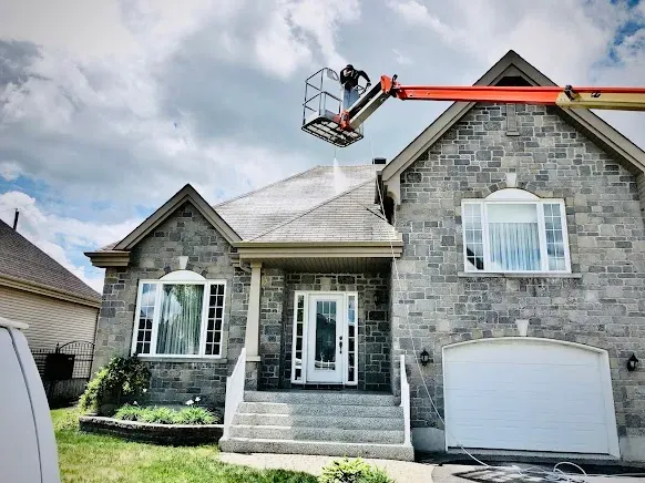GoNano roof treatment being applied to a home